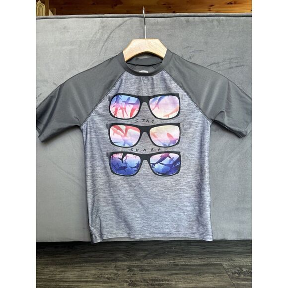 Old Navy Other - Boy's Swim Top Rash Guard‎ Size 8 Old Navy Shark Print
